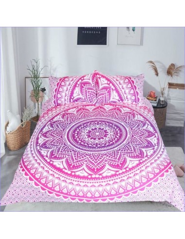 Housse de Couette Mandala Rose clair français