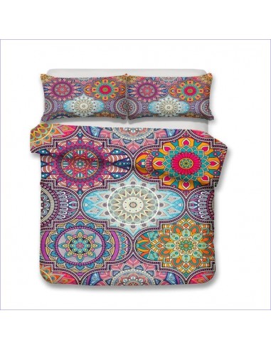 Housse de Couette Mandala Mosaique colorée de France