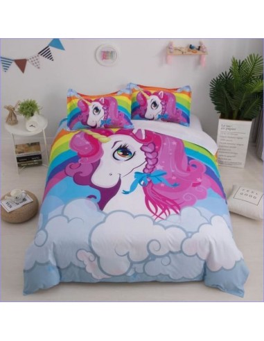 Housse de Couette Licorne à crinière rose Venez acheter