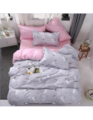 Housse de Couette 1 personne motif Chat de France