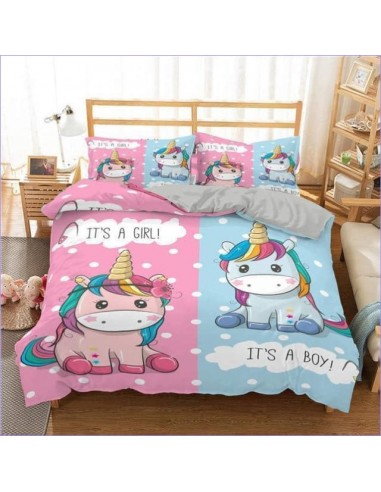 Housse de Couette Licorne Bébés fille et garçon 2 - 3 jours ouvrés.