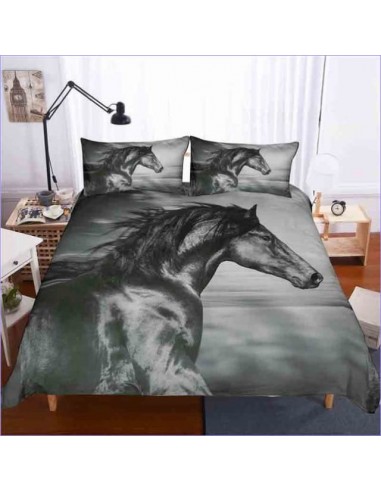 Housse de Couette Cheval gris votre