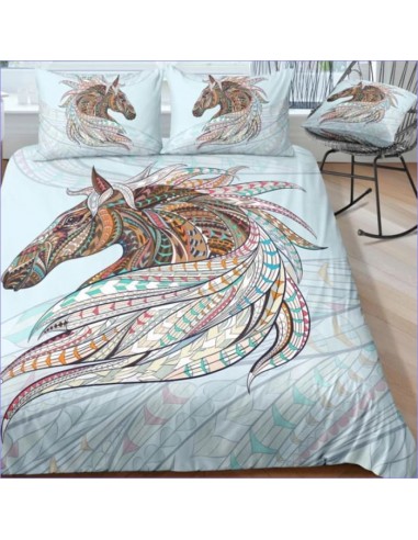 Housse de Couette motif Cheval 140x200 hantent personnes