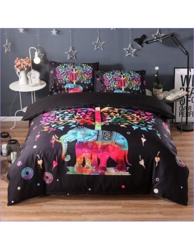 Housse de Couette Bohème Elephant Multicolore Par le système avancé 