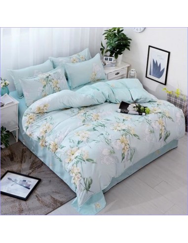 Housse de Couette Fleurie Bleue Profitez des Offres !