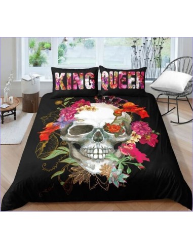 Housse de Couette Tête de Mort King & Queen les muscles