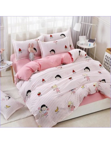 Housse de Couette Fille Style Manga Rose prix