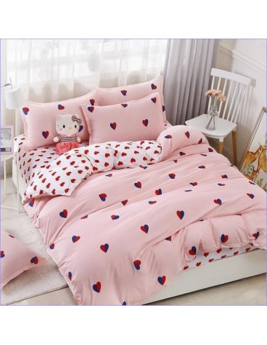 Housse de Couette Enfant Coeurs Bicolores Vous souhaitez 