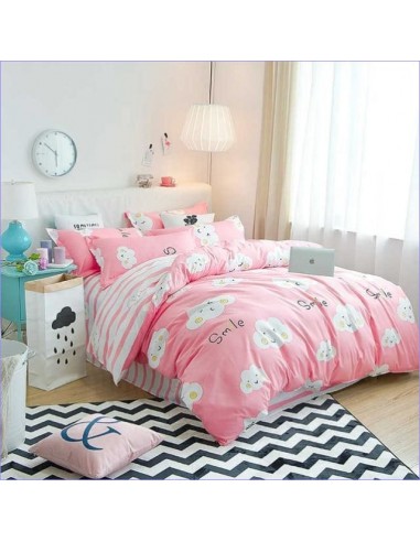 Housse de Couette Enfant Nuage Rose Smile vous aussi creer 