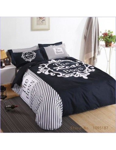 Housse de Couette Couple Boss en linge