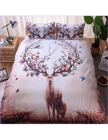 Housse de Couette Cerf Fleuri commande en ligne