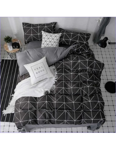 Housse de couette Scandinave noir et blanc Voir les baskets