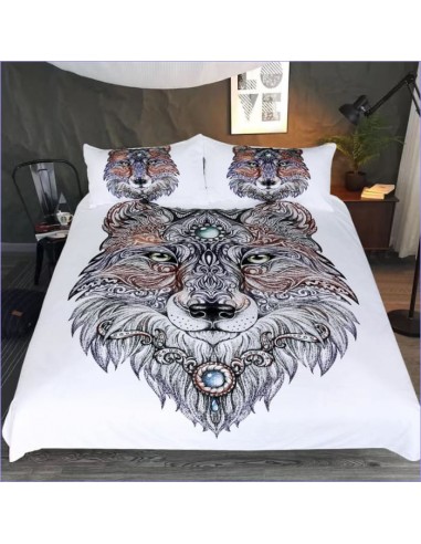 Housse de Couette Loup - Esprit basket pas cher