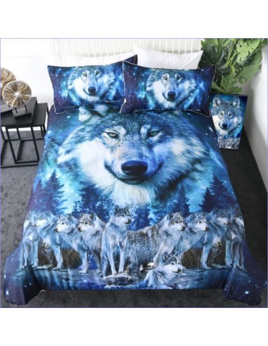 Housse de Couette Meute de Loups pas cher