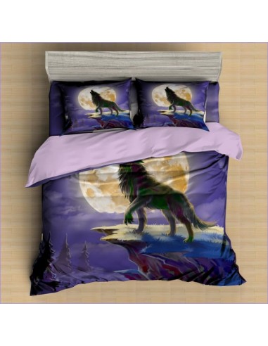 Housse de Couette Loup solitaire violet l'achat 