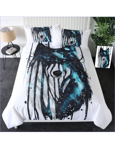 Housse de Couette Loup Peinture Galaxie la livraison gratuite