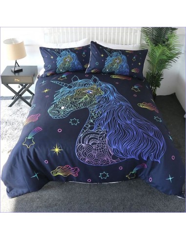 Housse de Couette Licorne Étoiles Filantes Profitez des Offres !