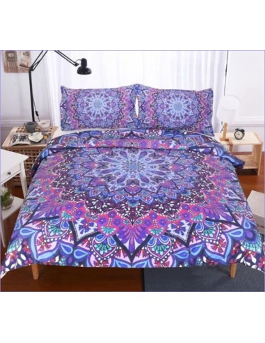 Housse de Couette Mandala - Kaléidoscope Violet Découvrez la collection