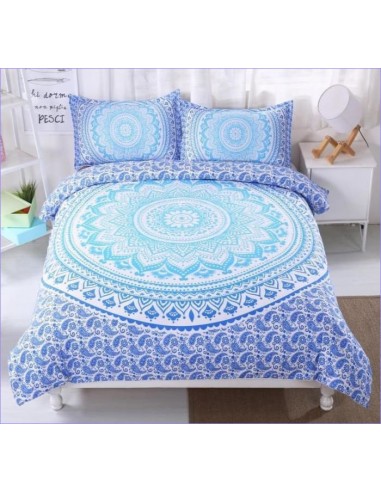 Housse de Couette Mandala - Dégradé de Bleus de votre